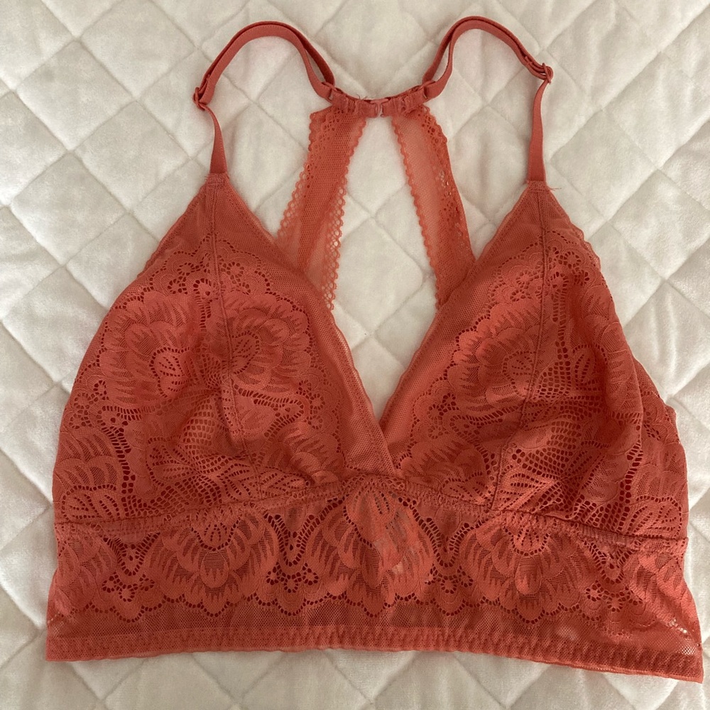 #123. 🆕 NWOT, Auden, Adjustable Racerback Bralette, Size M, Orange, Intimates